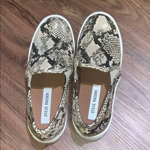 Steve Madden snakeskin shoes